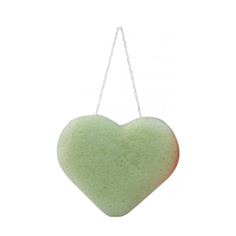 I Love K®, éponge Konjac visage à l'argile verte