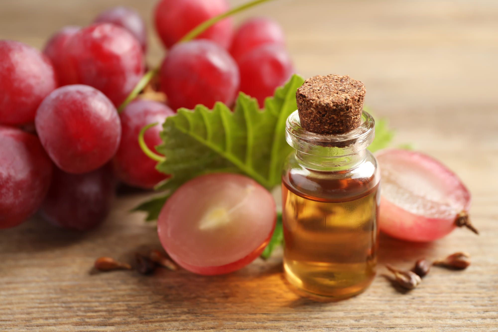 Les bienfaits de l'huile de pépins de raisin sur la peau