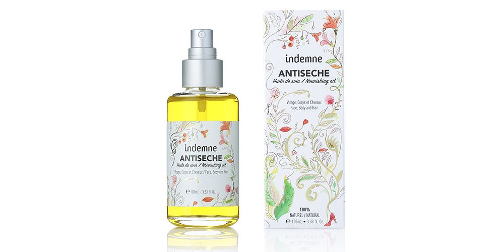 Lotion Antisèche d'Indemne pour les peaux sèches.