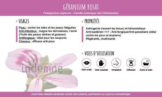 Huile essentielle de Géranium rosat