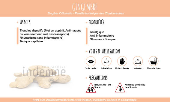 Huile essentielle de Gingembre